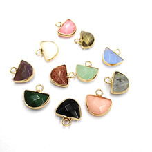 Natural Stone Agates Pendant Charms Pendants for Jewelry Making DIY Necklace Size 13x13 mm 2024 - buy cheap