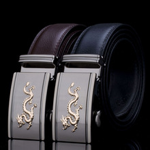 KAWEIDA Designer Belts for Men 2018 Chinese Dragon Automatic Buckle Black Brown Waist Belt Genuine Leather Kemer for Jeans 2024 - buy cheap