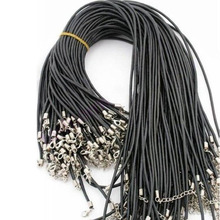 Wholesale Factory Price 100pcs 18 inch  hide necklace rope leather necklace rope wholesale Free shipping 2024 - buy cheap