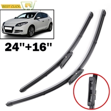 Misima-escobillas limpiaparabrisas para Renault Megane 3, ventana frontal de 24 ", 16", 2008, 2009, 2010, 2011, 2012, 2013, 2014, 2015, 2016 2024 - compra barato