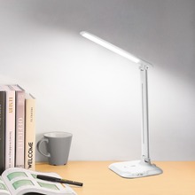 Lámpara de mesa LED recargable por USB, luz de escritorio de lectura regulable de 7W, temperatura de Color, Sensor táctil ajustable, luces nocturnas 2024 - compra barato