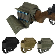 Nylon Tactical Cheek Rest Adjustable Outdoor Hunting Rifle Gun Tactical Buttstock Ammo Cartridges Bag Bullet Holder 2024 - buy cheap