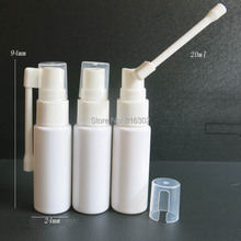 50x20 мл 360 градусов вращающийся пластиковый носовой распылитель бутылка насоса, 20 мл белый плечевой ПЭТ флакон для носа 2024 - купить недорого
