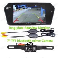 7 Inch bluetooth two AV input mp5  Monitor with  night version rear view camera +wireless  transmitter receiver kit 2024 - buy cheap