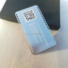 Business Card Templaste For Stainless Steel Card With Qr Code Printing, Special Edge Cutting Out 2024 - buy cheap