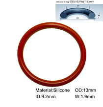 400 peça 13mm * 9.2mm * 1.9mm silicone o-ring dichtung gaxeta vermelha da parte da motocicleta/produto de consumo 2024 - compre barato