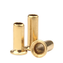Rebites m3 de bronze 50 peças, rebite de cobre vazado tipo tampa de lâmina para unha através de rebites 8mm-15mm de comprimento 2024 - compre barato