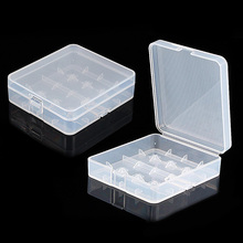 2 шт прозрачный ящик для хранения пластиковый защитный чехол держатель для 18650 18350 батарей-30 2024 - купить недорого