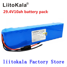 Liitokala-batería de litio para bicicleta eléctrica, pila de ciclomotor, de iones de litio, CC de 24V, 10ah, 18650, 29,4 V 2024 - compra barato