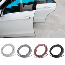 Car Anti Collision Side Door Edge Guard Rubber Bumper Protection Sticker Strip 5m Styling Mouldings Auto door decorative strip 2024 - buy cheap