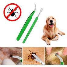 2PCS Tick Removal Tool Stainless Steel Professional Tick Flea Tweezers Cleaning Tool Quickly Safely Remove Mites Ticks From Dog 2024 - buy cheap