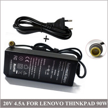 Новинка адаптер питания 20 в 4,5a 90 Вт переменного тока зарядное устройство Универсальный адаптер для ноутбука + шнур для IBM Lenovo ThinkPad T60 T61 X60 T400 2024 - купить недорого