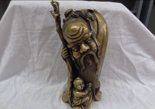 Usps para os eua sspa spa 10 "bronze budismo chinês longa duração estrela deus da criança estátua 2024 - compre barato