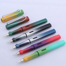 High Quality Luxury plastic Gradient Fountain Pen new gift EF colour Nib Stationery Student Office school supplies ink pen new 2024 - buy cheap