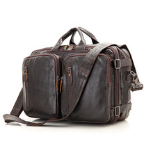 Nesitu Vintage Coffee Genuine Leather Men Briefcase Portfolio Men Messenger Bag Handbag Male Shoulder Business Travel Bags M7014 2024 - buy cheap