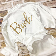 customize Future Mrs Wedding Bridesmaid bridal Lingerie satin silk pajamas Bachelorette robes kimonos gowns gifts party favors 2024 - buy cheap