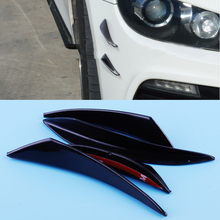 DWCX-Protector de parachoques delantero para coche, aletas de alerón para labios, divisor de Valence Chin, tamaño pequeño y mediano, 2 uds. 2024 - compra barato