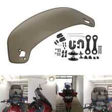 Spoiler para-brisa para motocicletas, transparente, ajustável, defletor de ar, para honda, bmw f800, r1200gs, kawasaki e yamaha 2024 - compre barato