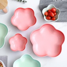 Flower Shape Salad Plate Set Stylish Food Tray Dinnerware Set Western Food Dish Nordic Breakfast Food Container Deep Plates 1pcs 2024 - buy cheap