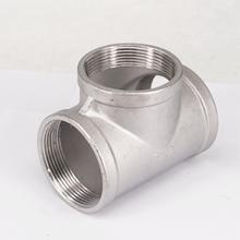 2" BSP Equal Female Tee Thread 3 Way 304 Stainless Steel Pipe Fitting Connector Coupling for water air gas 2024 - buy cheap