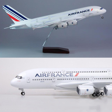 50.5CM 1/160 Scale Airplane Airbus 380 A380 France Airline Model W Light & Wheel Landing Gear Resin Plane Model For Collection 2024 - buy cheap