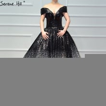 Contrast Coloar Off Shoulder Sexy Wedding Dress 2021 Luxury Sequined Sparkly High-end Bridal Gowns 66536 Custom Made 2024 - buy cheap