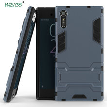 Funda de armadura 3D de lujo para Sony Xperia XZ Dual F8331 F8332, carcasa trasera a prueba de golpes con soporte 2024 - compra barato