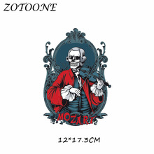 Parches Iron on Patches Skull Punk Heat Transfer Patches for Clothing T Shirt Beaded Applique Clothes DIY Accessory Decoration 2024 - buy cheap