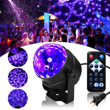 Aparelho disco ball de iluminação ativado por raios uv, 3w, iluminação estroboscópica de led, para shows, casamentos e festas, natal, casa, ktv 2024 - compre barato