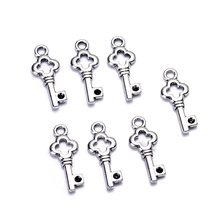 30pcs/lot zinc alloy antique vintage silver plated little key charm pendants for Bracelet Necklace DIY Jewelry Making 2024 - buy cheap