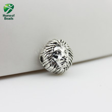 2020 New Fashion Wholesale Antique Silver Color Lion Head Accessories For Making Jewelry 12x12xmm (50 Pieces/lot) ZA1048 2024 - buy cheap