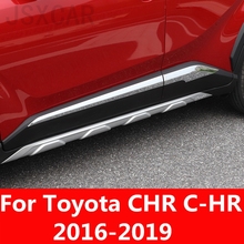 For Toyota CHR C-HR 2016-2019 Modified special exterior side skirt anti-collision strip decoration car door bright strip 2024 - buy cheap