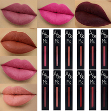 12-cor Novo Tubo Quadrado Fosco Nu Batom Líquido Não-stick Copo Maquiagem duradoura À Prova D' Água Não-desvanecimento lip Gloss Esmalte TSLM2 2024 - compre barato