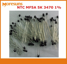 Fast ship Livre 100 pçs/lote forma talão termistor NTC (pequeno preto) MF5A 5 K 3470 1% bom NTC 2024 - compre barato