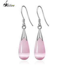 SaiSee Trendy Water Drop Shaped Hook Drop Earrings Pink White Opal Dangle Earrings Fashion Jewelry 2024 - buy cheap