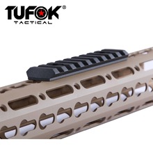 TuFok Keymod Picatinny Rail Section - 9 Slot Super Thin Keymod Rail Attachment Rail Adapter Mount For Scopes,Magnifiers,Red Dots 2024 - купить недорого