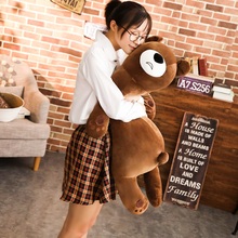 60/80 cm Soft Sleeping Bear Plush Toy Stuffed Animal Teddy Bear Pillow Toys For Children   Home Decoration Decent Bed Toy 2024 - buy cheap