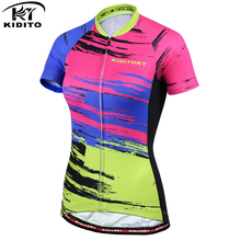 KIDITOKT 2020 Breathable Women Cycling Jersey Quick-Dry Cycling Bicycle Clothing Summer MTB Bicycle Short Sleeve Cycling Clothes 2024 - buy cheap