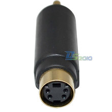 High Quality Brand New RCA Male Jack Composite To S-Video Svideo Female Jack Adapter Adaptor Connector 2024 - buy cheap