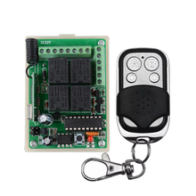 DC 12 V 10A 4CH Receiver & Transmitter Momentary Toggle Switch 315 mhz 433 mhz Controle Remoto Sem Fio Interruptor de Luz