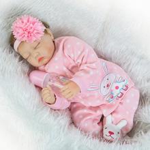 NPK Boneca Reborn 22inch Soft Silicone Doll 55cm bebes Reborn Baby Doll Newborn Lifelike newborn dolls gift 2024 - buy cheap