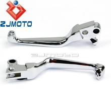 Chrome Motorcycle Brake Clutch Levers Skull Hand Levers For Harley Touring Road King 1996-2007 Sportster XL883 XL1200 1996-2003 2024 - buy cheap