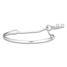 Pulseras de plata esterlina 925 auténtica para mujer, brazalete deslizante de plata, bricolaje, fabricación de joyas, berloques 2024 - compra barato