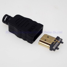 5set High Quality Gold plating HDMI Connector HDMI Soldered Joint Male Plug 2024 - buy cheap