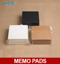 100 pçs/set em branco Preto/Branco/papel Kraft diário memorando, escrita memo pad conjunto Quadrado, blocos de papel kraft para deixar a mensagem 2024 - compre barato