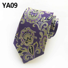 Moda gravata masculina cravat jacquard luxo flor floral paisley padrão festa de casamento gravata presentes para homem 2024 - compre barato