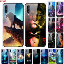 For Samsung A50 Case 2019 Tempered Glass Case Hard Cover For Samsung Galaxy A50 Case Silicone Bumper Coque Capas A 50 A505 A505F 2024 - buy cheap