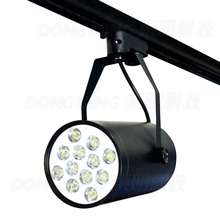Riel de luz LED de pista de 12w, AC85-265V, Blanco/Negro, Ultra brillante, para decorar tienda, pista de lámpara de iluminación led sobre riel, el mejor producto 2024 - compra barato