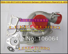 TD04 49177-02512 Water Cooled Turbo Turbocharger For Mitsubishi L200 Montero Pajero II For Hyundai Galloper T 4D56Q EC 4D56 2.5L 2024 - buy cheap