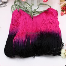 10 Yds Latin Fringe Dip Dye Ombre Tassel Soft Rayon Latin Macrame Dance Dress Trimming Samba Skirt Tassel Pink/Black 25CM 2024 - buy cheap